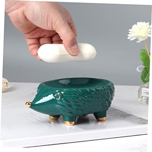 Adorable Hedgehog Ceramic Soap tray for Bathroom and Kitchen