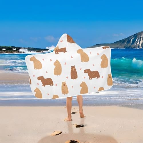 Burbuja Capybara bath towel for kids absorbent soft flame retardant