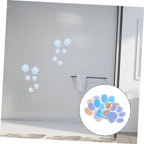 PRETYZOOM 6Pcs Cartoon Dog Footprint Non Slip Stickers for Bathroom