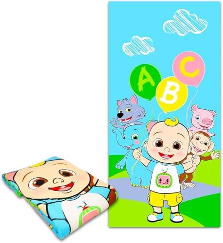 Cocomelon Kids Towel Bundle - Pool Bath Set for Boys and Girls