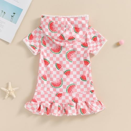 DoisbetthsayToddler Beach Towel with Hood Waffle Swim Cover Up BoysGirls Hooded Bath Towel
