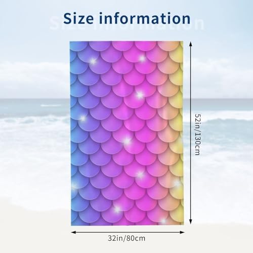 Quick Drying Microfiber Beach Towel for Adults Kids