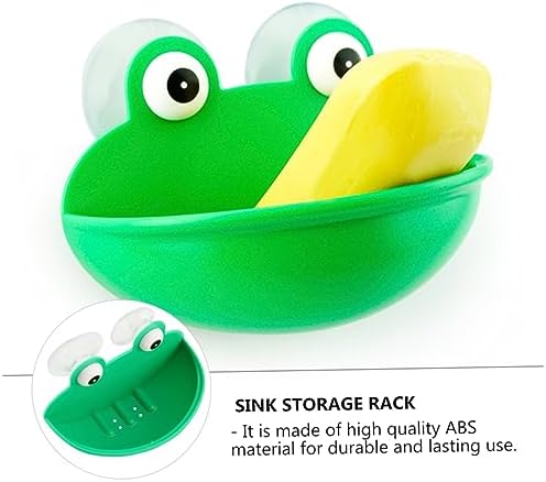 Frog-Shaped Soap Storage Rack for Kids Bathrooms