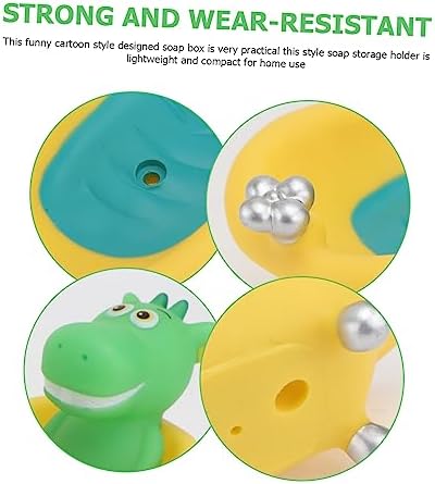 Cute Cartoon Bathtub Shape Soap Case Perfect for Kids