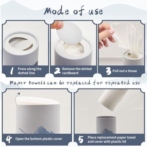 Car Tissue Holder - 4PK Cylinder for Kids