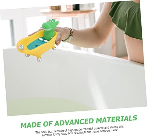 Cute Cartoon Bathtub Shape Soap Case Perfect for Kids