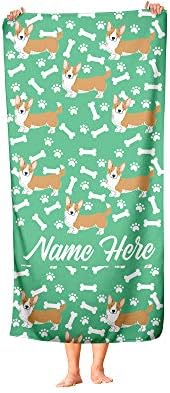Personalized Corner Pet Corgi Travel Towels