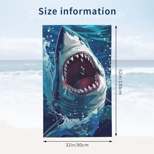 Great White Shark Beach Towel