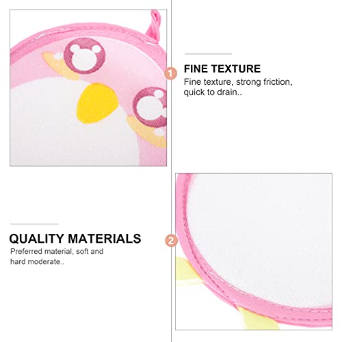 3-Piece Fun Cartoon Bath Scrubbers for Kids Durable Portable