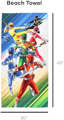 NORTHWEST Power Rangers Beach Towel 30x60 Inches