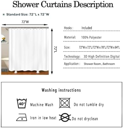 Feelyou International Chess Shower Curtain Set