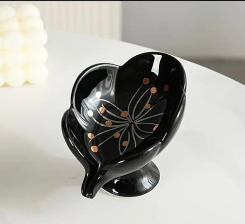 Cute Ceramic Leaf-Shaped Soap Dish