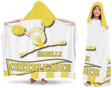 Deven Cheesy Yellow Microfiber Kids Bath Towel for Boys Girls