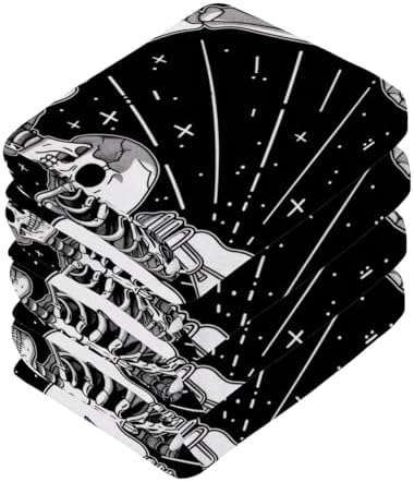 Stay Clean All Day - PachyLuu Skeleton Lightbulb Pattern Washcloth Set