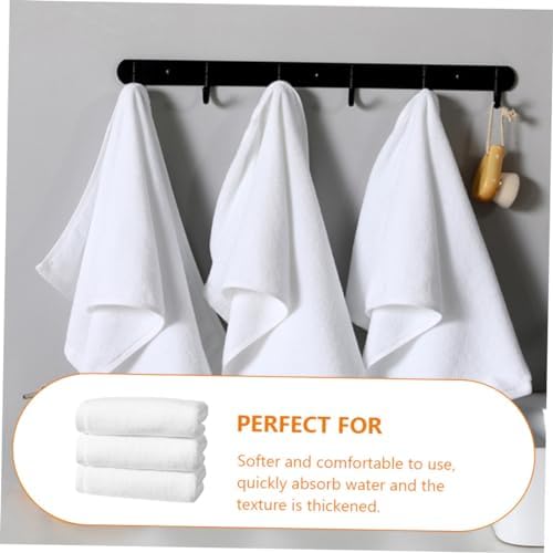 3pc Soft Lightweight Absorbent Bath Towels for Home Spa Gym Kitchen