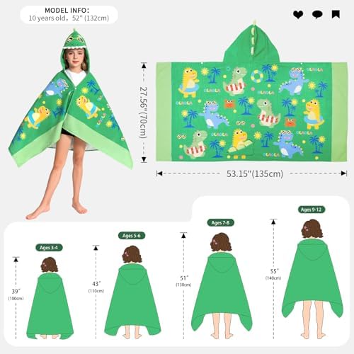 Stylish Dinosaur Beach Towel for Kids