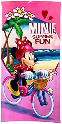 Fun and Soft Beach Towels for Girls on Bikes
