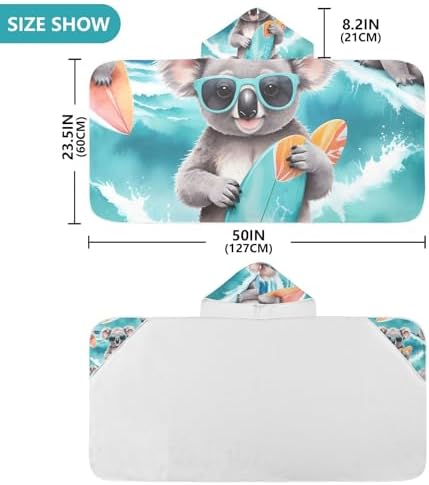 Premium Microfiber Hooded Bath Towel for Kids