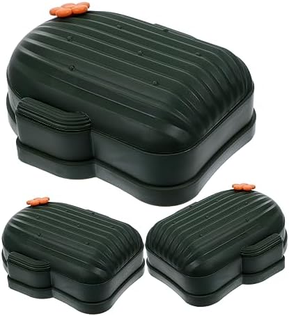 LIFKOME 3Pcs Cute Cactus Cartoon Soap Box Lightweight Travel Storage