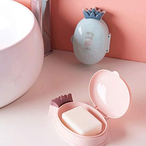 Flip-top Travel Soap Box Cute Durable for Kids Adults