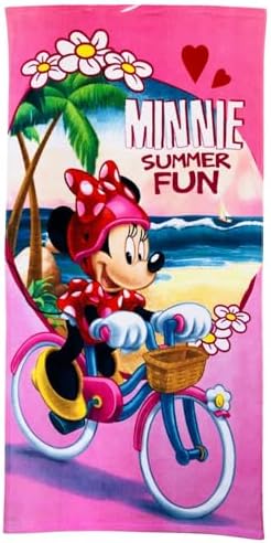 Fun and Soft Beach Towels for Girls on Bikes