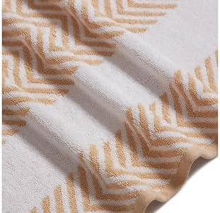 Kathy Ireland 6-Piece Chevron Jacquard Linen Towel Set with LetsDry