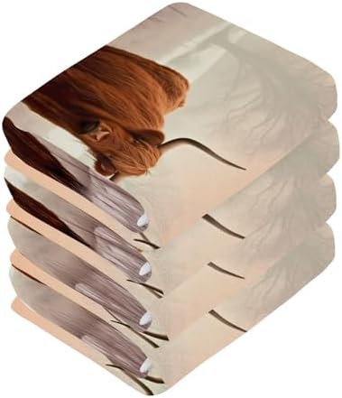 Highland Cow Washcloth 2 Pack Set