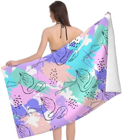 Flamingo Beach Towels VIBRANT FOR ADULTS KIDS