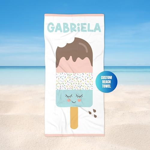 Personalized Custom Beach Towels for Kids Lightweight Durable