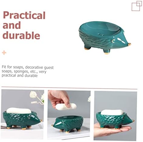 Adorable Hedgehog Ceramic Soap tray for Bathroom and Kitchen