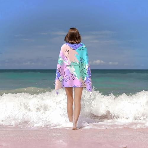 Flamingo Beach Towels VIBRANT FOR ADULTS KIDS