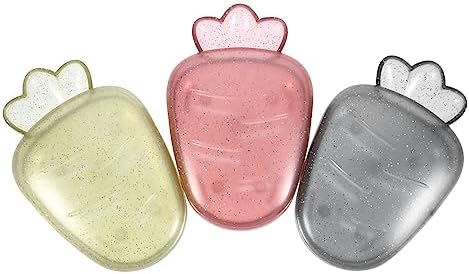 Ciieeo 3pcs Cartoon Soap Holder with Double Drain