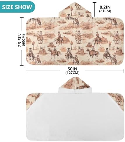 Kids Bath Towels Horses Western Kids