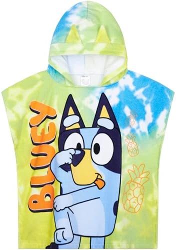Blueys Adorable Hooded Changing Robe for Kids Multi 3-8