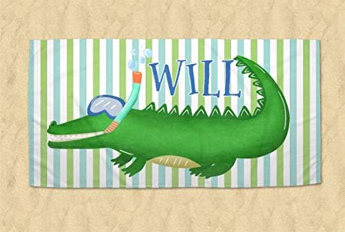 Personalized Alligator Beach Towels