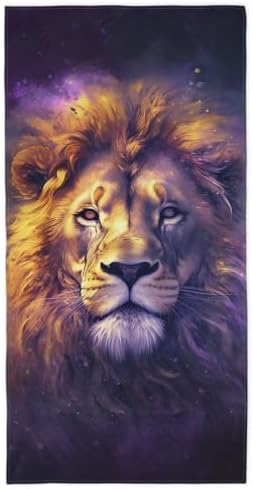 Lion Canvas Beach Towels