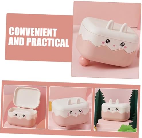 Durable Travel-Friendly Bathroom Soap Holder with Cartoon Rabbit Design