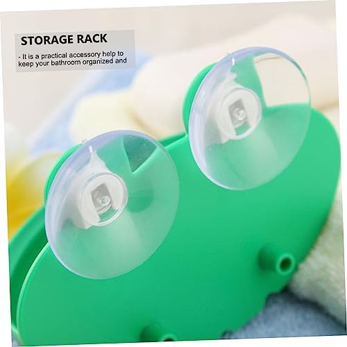 Frog-Shaped Soap Storage Rack for Kids Bathrooms