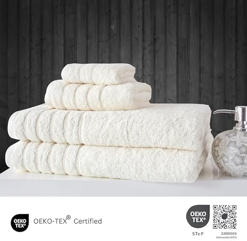 Chic 4-Piece Bath Towels Set for Elegance and Comfort