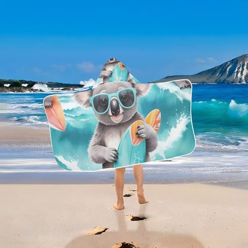 Premium Microfiber Hooded Bath Towel for Kids