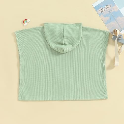 Adjustable Fit Hooded Beach Towel for Kids Skin-PAINTED Waffle