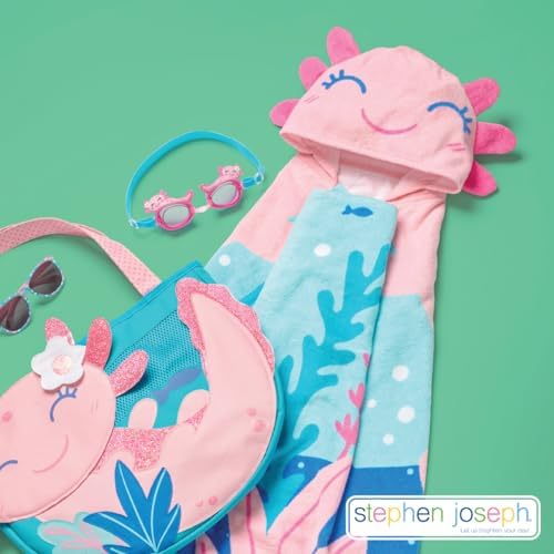 Stephen Joseph Ship Kids Hooded Bath Beach Towel - Cute Characters 100 Cotton Velour