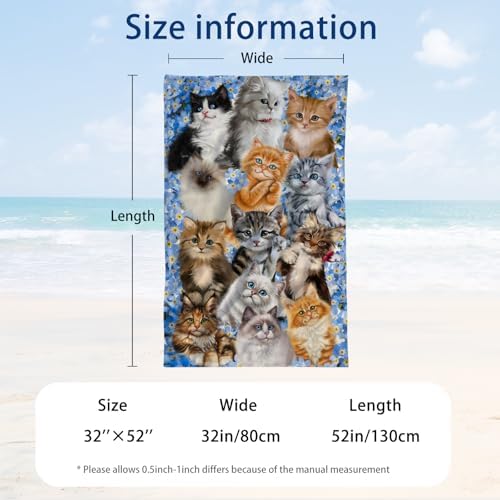S Ostler Furry Cats Towel