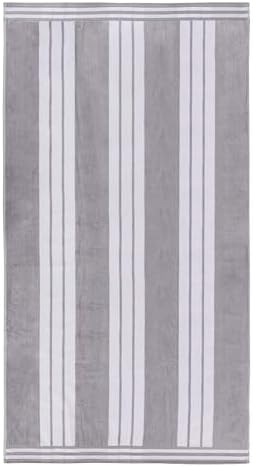 Superior Cotton Cabana Beach Towels - Light Grey