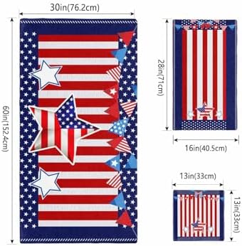 Chees D Zone Independence Day Bath Towel Set