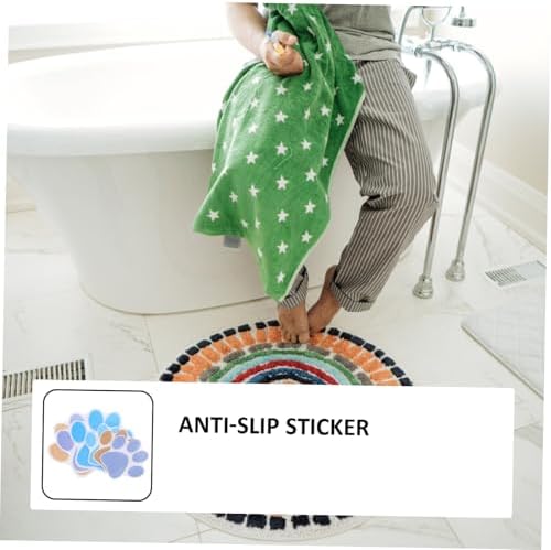6Pcs Cartoon Dog Footprint Non-Slip Shower Stickers