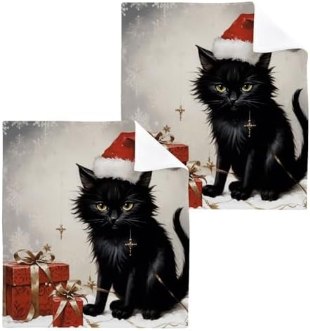 12x12 Cat Towels Christmas Gift