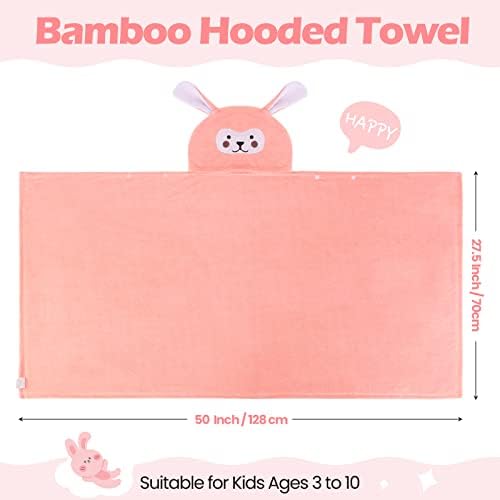 Moukeren 3 Pcs Hooded Towel for Kids