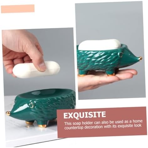 Topperfun Hedgehog Ceramic Soap Holder