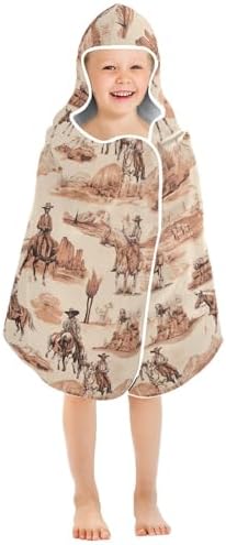 Kids Bath Towels Horses Western Kids